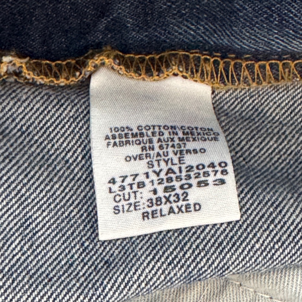 Vtg Polo Jeans Ralph Lauren Mens Relaxed Denim Blue Medium Wash 38x32 90s Y2K - Picture 3 of 12